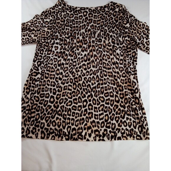Women's Chico Leopard Print Blouse/Top Size 1 - Picture 4 of 15